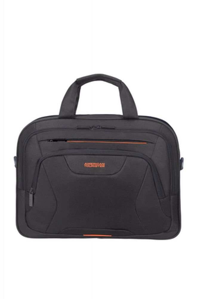American Tourister At Work Laptop Bag 15.6" Black/Orange #1