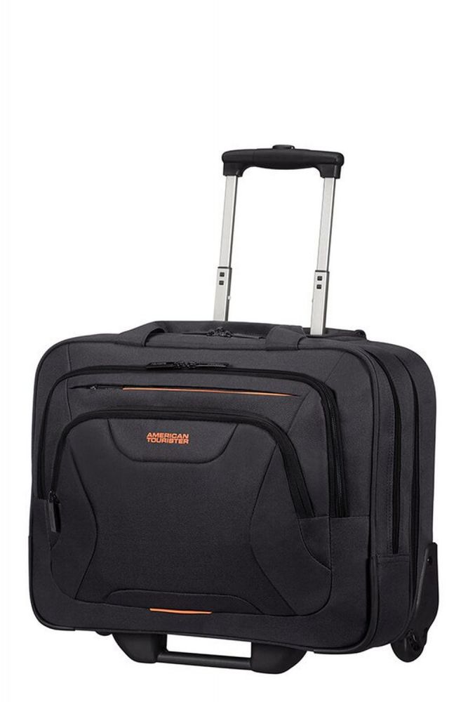 American Tourister At Work Rolling Tote 15.6" Black/Orange #1