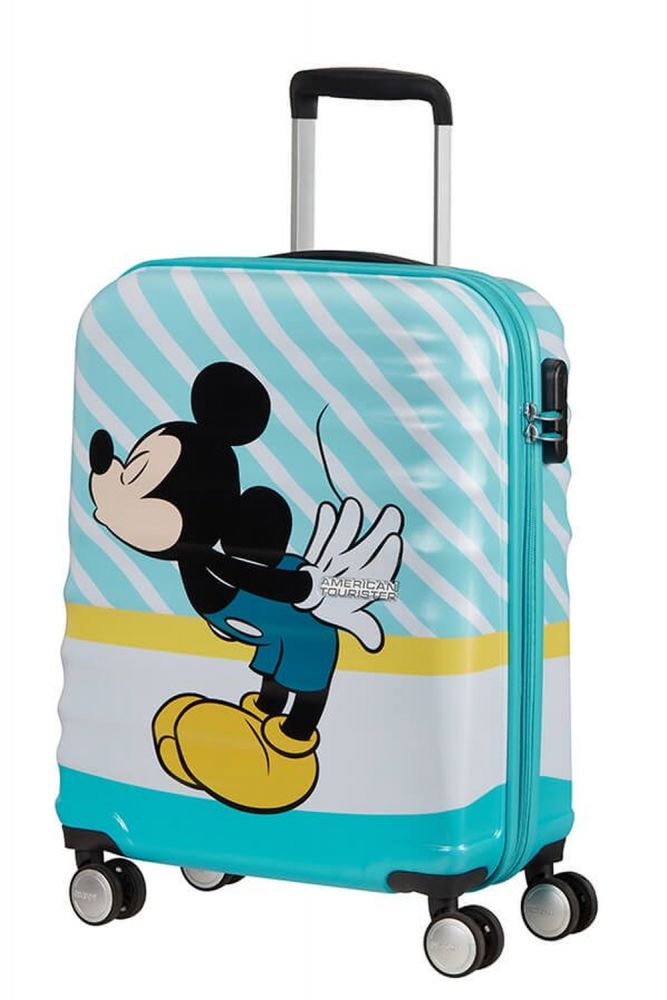 American Tourister Wavebreaker Disney Spinner 55/20 Disney Mickey Blue Kiss #1