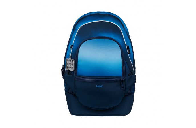 Belmil 2in1 School Backpack with Fanny pack Premium Schulrucksack Blue Navy
                                             