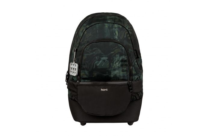 Belmil 2in1 School Backpack with Fanny pack Premium Schulrucksack Grey Stone
                                             