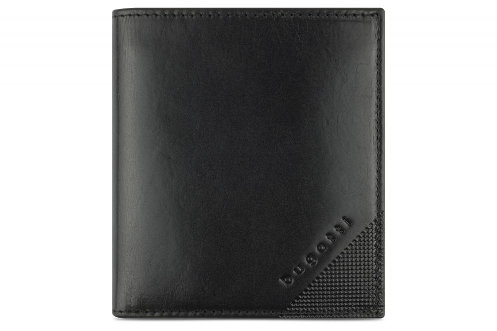 Bugatti Nobile Hochformatbörse klein mit Klappe schwarz #1