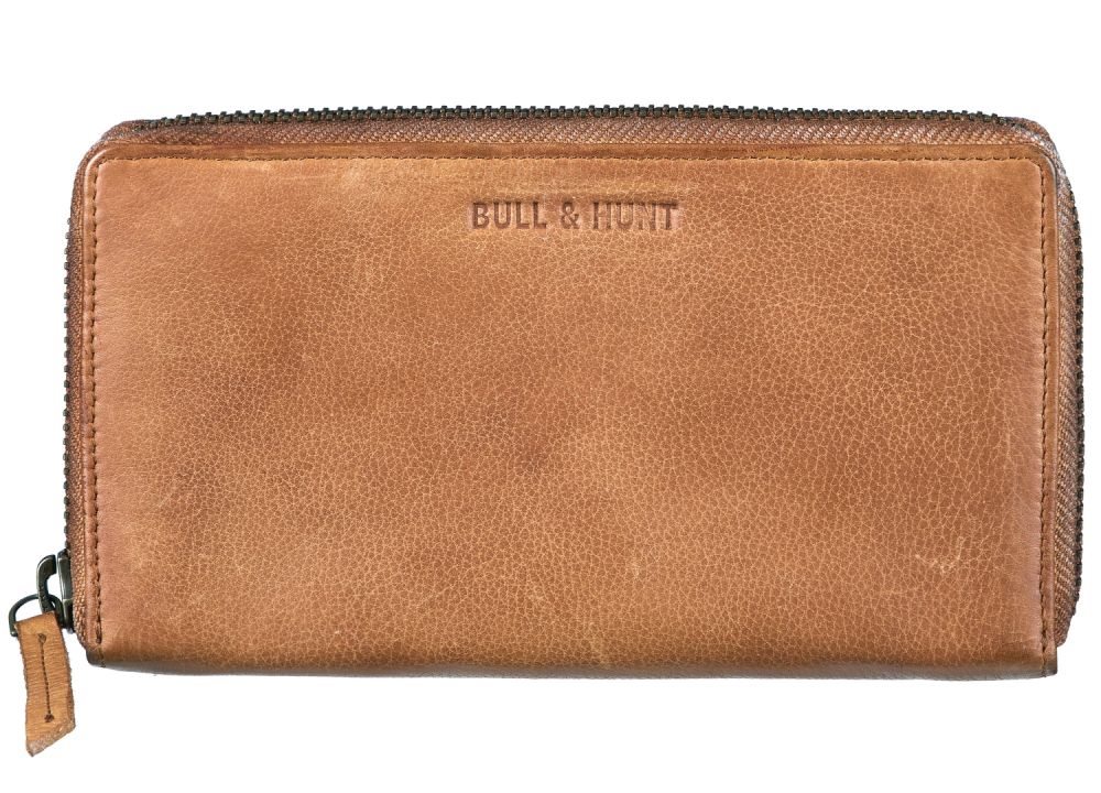 Bull Hunt Large Zip Wallet-Light Tan #1