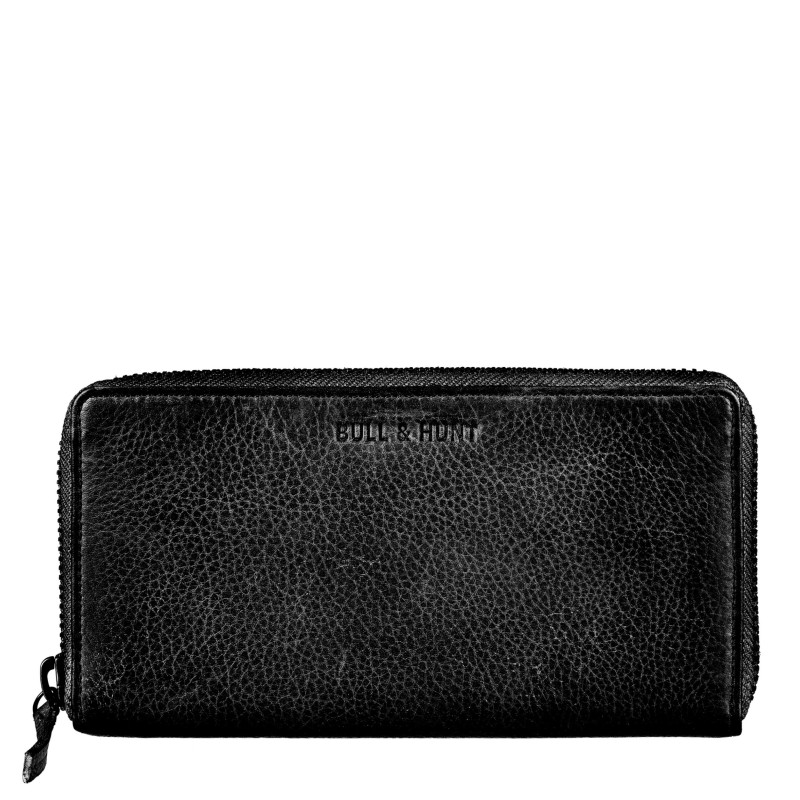 Bull Hunt Large Zip Wallet-Black
                                             