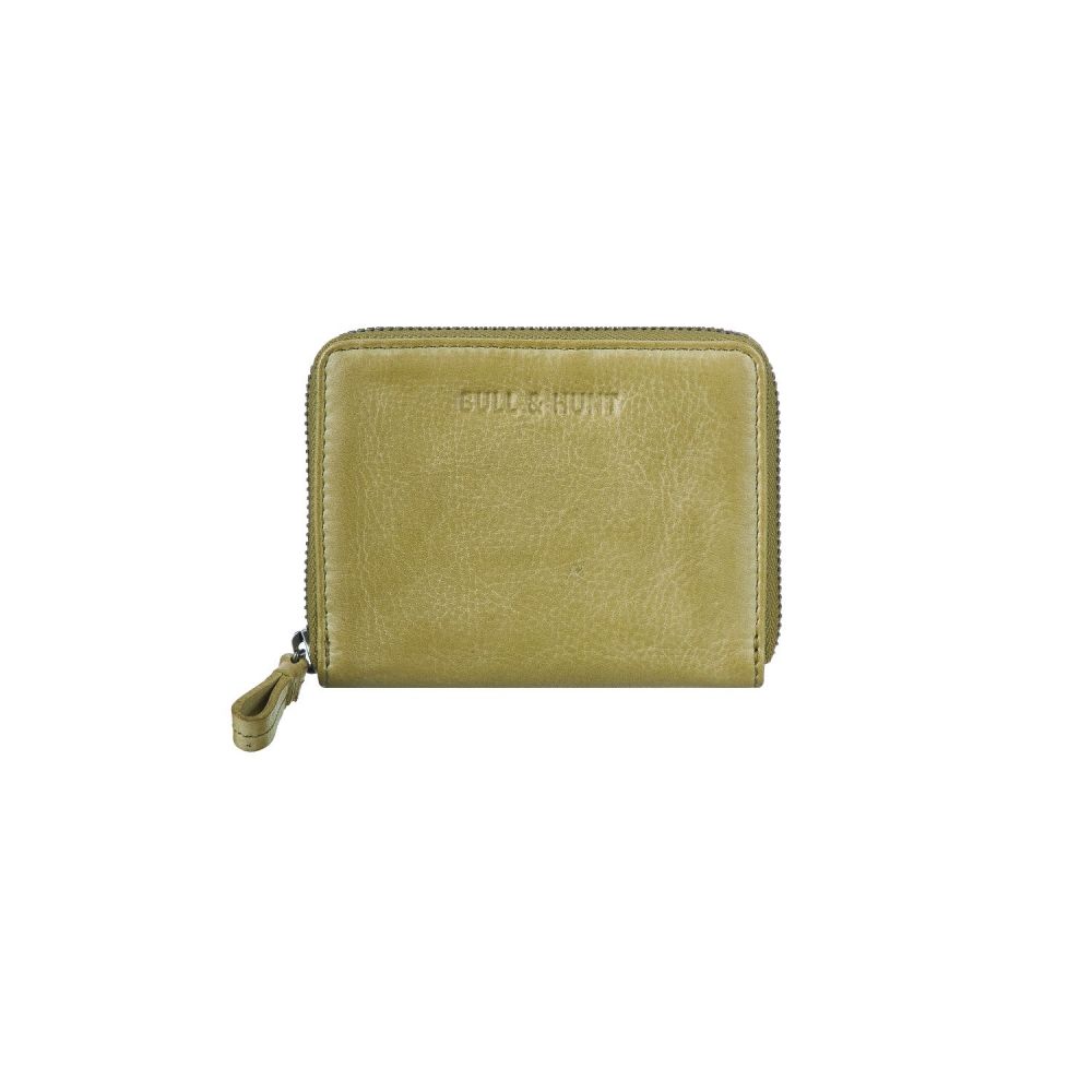 Bull Hunt Midi Zip Wallet-Lime #1
