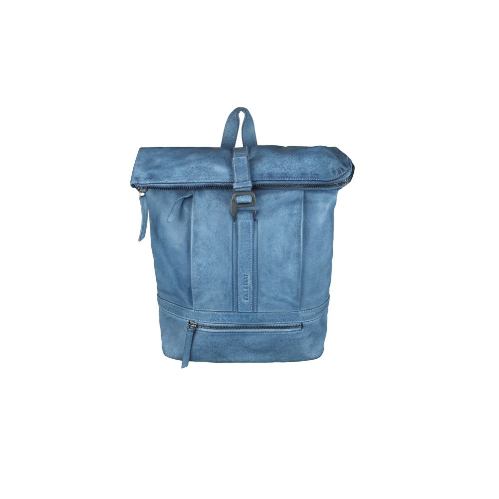 Bull Hunt Rolltop Backpack Rucksack blue #1