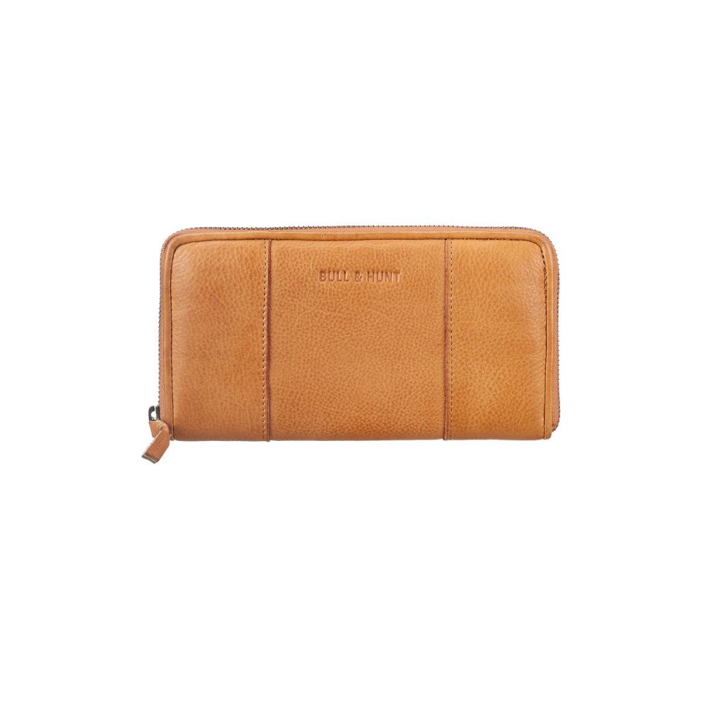 Bull Hunt Zip Wallet-Tan #1