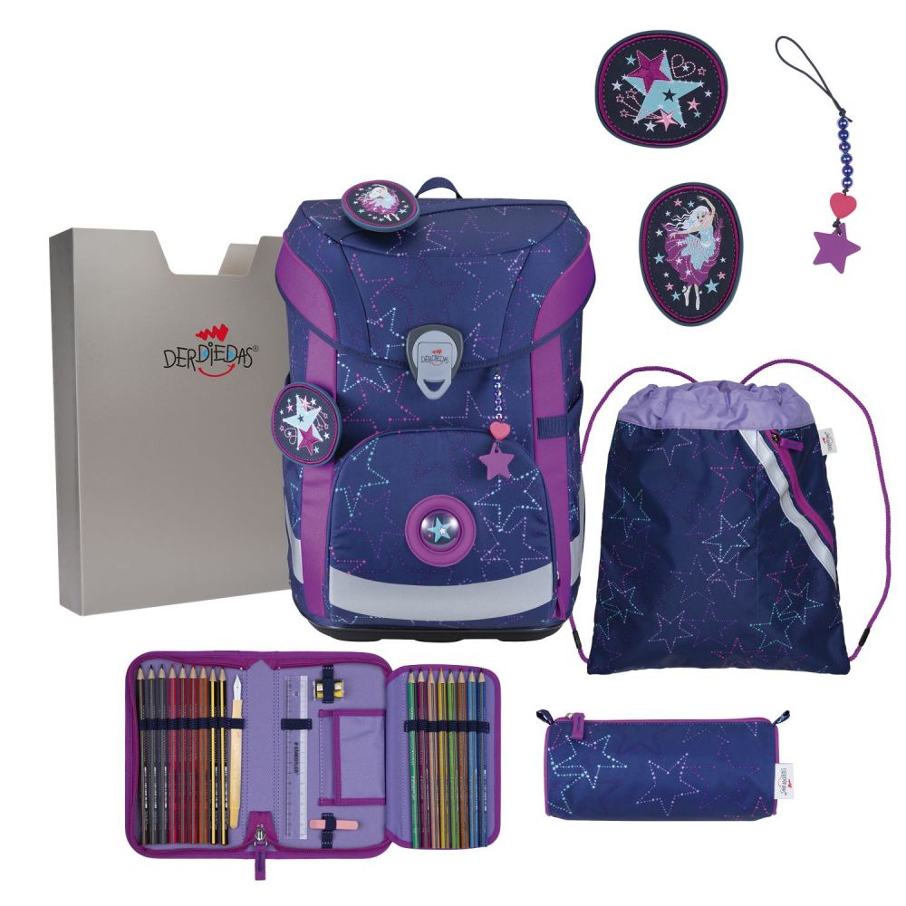 DerDieDas ErgoFlex Easy LED Set Schulranzenset Dancing Star #1
