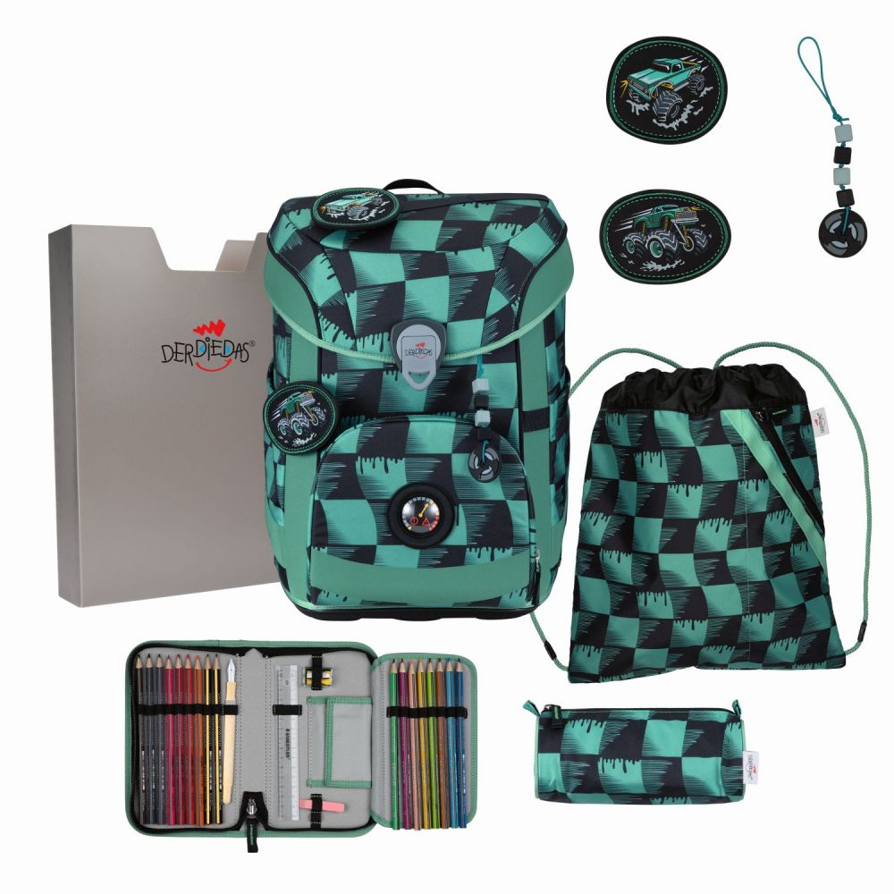 DerDieDas ErgoFlex Easy Superflash Set Schulranzenset Super Truck #1