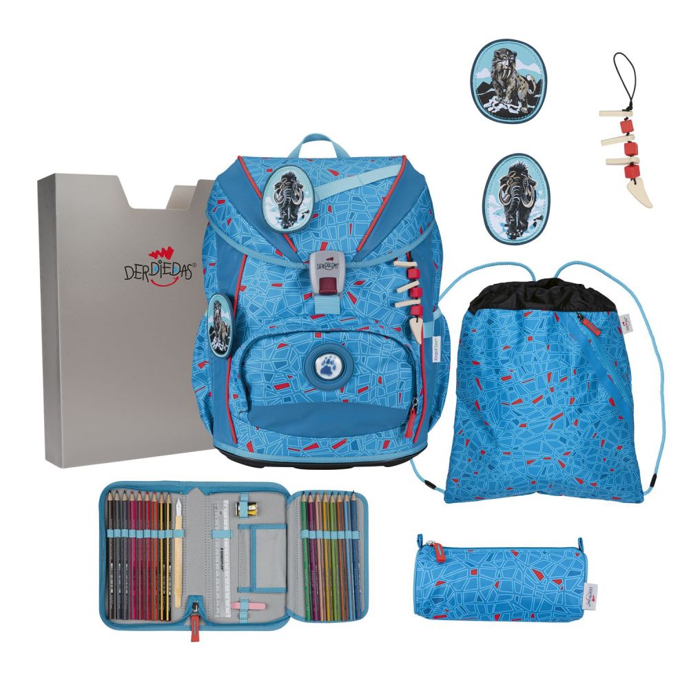 DerDieDas ErgoFlex Light Superflash Set Schulranzenset Blue Ice #1