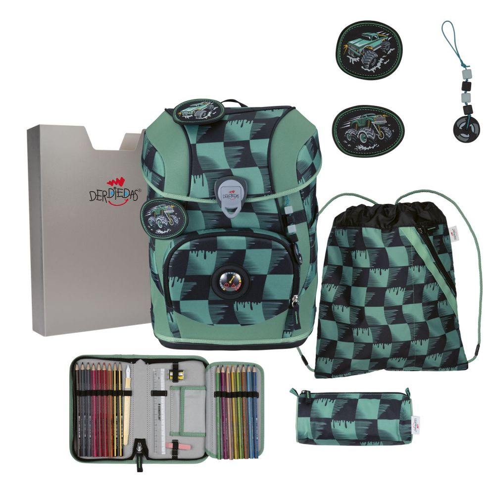 DerDieDas ErgoFlex Tiny Superflash Set Schulranzenset Super Truck #1