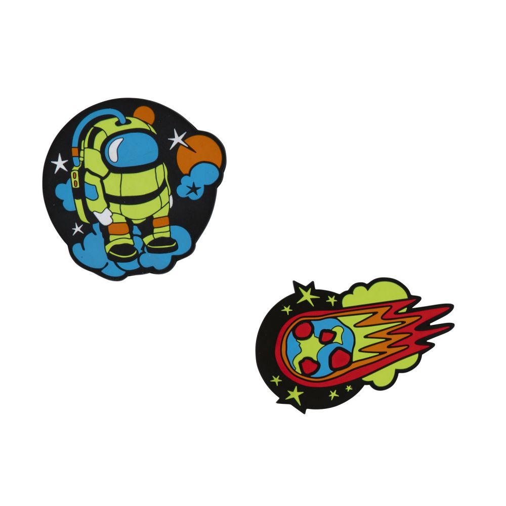 DerDieDas Wechselbuttons, 2tlg. Kletties Neon Crazy
                                             