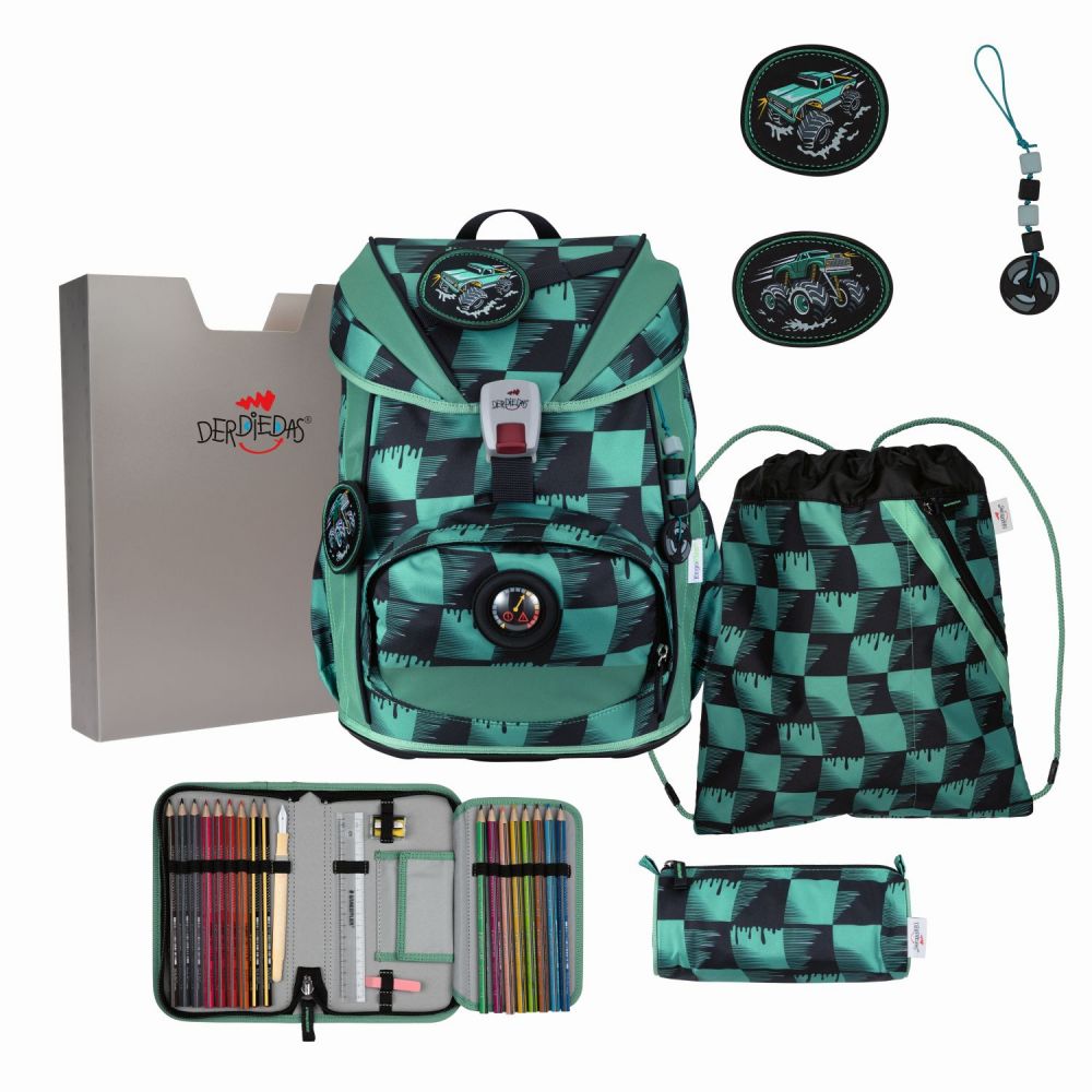 DerDieDas ErgoFlex Light Superflash Set Schulranzenset Super Truck #1