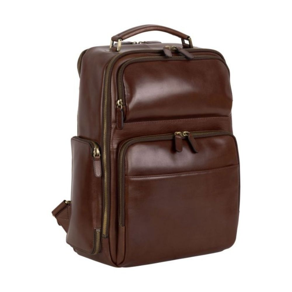 Leonard Heyden Cambridge Business-Rucksack Rotbraun #1