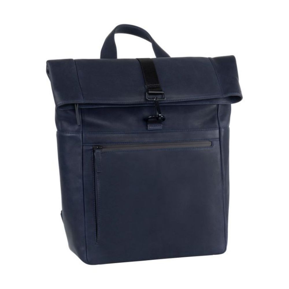 Leonard Heyden Den Haag Rucksack Rolltop Blau
                                             