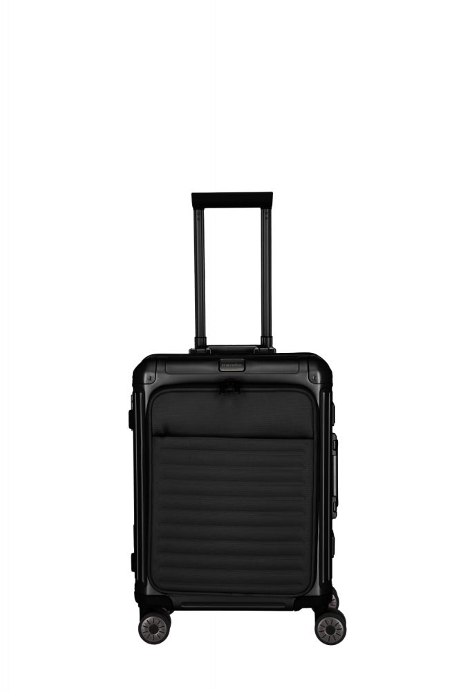 Travelite Next 4w Trolley S mit Vortasche 55 Schwarz #1