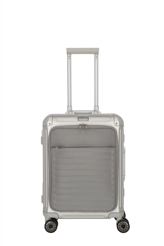 Travelite Next 4w Trolley S mit Vortasche 55 Silber #1