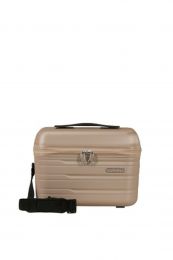 American Tourister Flashline Beauty Case Ivory Gold 