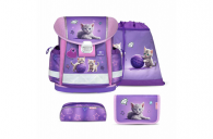 Belmil Classy ergonomisches Schulranzen-Set 4-teilig Katze