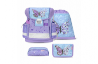Belmil Classy ergonomisches Schulranzen-Set 4-teilig Schmetterling