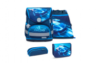 Belmil Compact ergonomisches Schulranzen-Set 4-teilig Auto; Rennauto