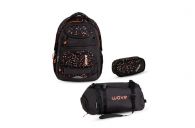 Belmil Infinity Move SET-2 Infinity Move Schulrucksack Set 3 tlg. "Dots Blooms" Dots Blooms