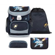 Belmil Mini-Fit ergonomisches Schulranzen-Set 4-teilig Raumschiff