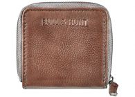 Bull Hunt Mini Zip Wallet-Taupe