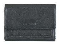 Bull Hunt Midi Flap Wallet-Black
