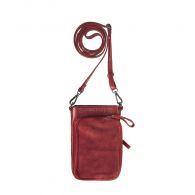 Bull Hunt Phone Wallet-Suede Chili Red 