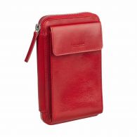 Leonard Heyden Cambridge Handy Umhängetasche Rot