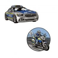 Scout Funny Snaps Move 2er Set Magnet Blue Police 