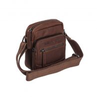 The Chesterfield Brand Bremen Schultertasche Shoulderbag uni sm  17 Brown