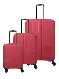 Travelite Air Stripe Trolley 4w L/M exp./S Red