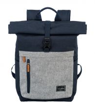 Travelite Basics Rollup Rucksack Marine/Grau