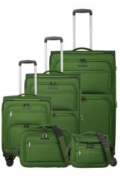 Travelite Cubis Trolley 4w Lexp/Mexp/Sexp/BC/BB Green