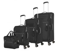 Travelite Miigo 4w L/M/S+Bordtasche Nachtschwarz
