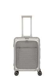 Travelite Next 4w Trolley S mit Vortasche 55 Silber