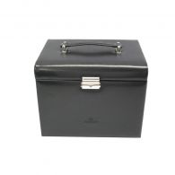 Windrose Schmuckkoffer Merino Schwarz