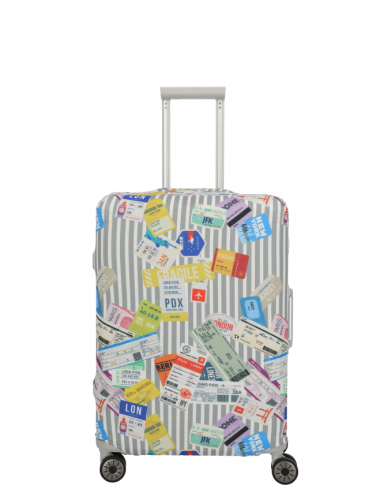 Travelite Accessoires Kofferhülle Kofferhülle M Multi.Color/Tickets 