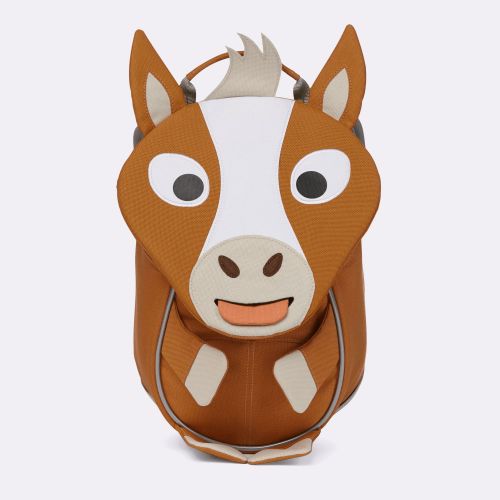 Affenzahn Kleiner Freund Pferd Kindergartenrucksack Braun  / Weiß 