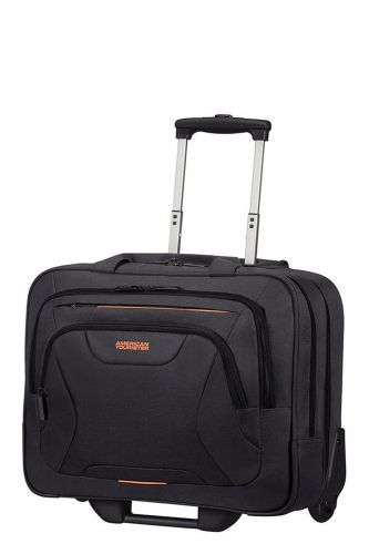 American Tourister At Work Rolling Tote 15.6" Black/Orange 