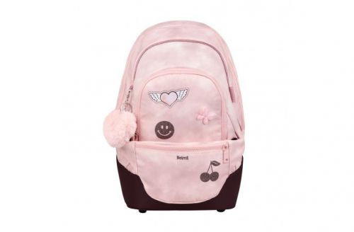 Belmil 2in1 School Backpack with Fanny pack Premium Schulrucksack Glam 