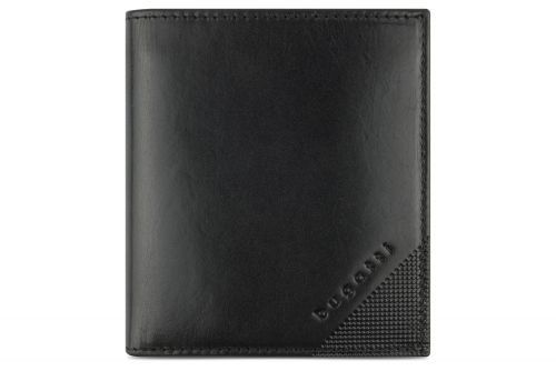 Bugatti Nobile Hochformatbörse klein mit Klappe schwarz 