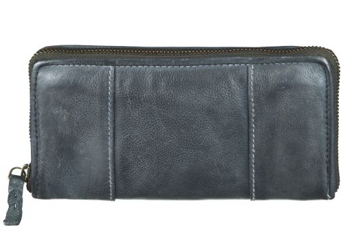 Bull Hunt Zip Wallet-Marine Blue 