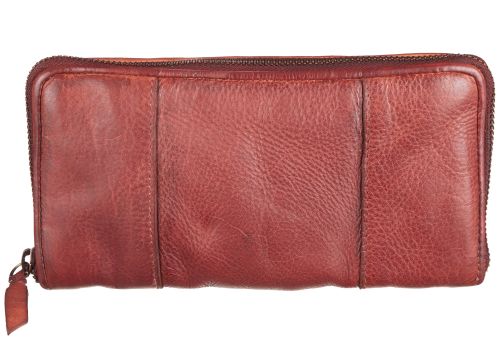 Bull Hunt Zip Wallet-Burned Cognac 