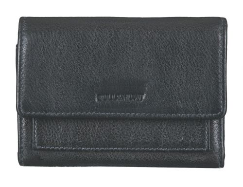 Bull Hunt Midi Flap Wallet-Black 