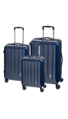 CHECK.IN London Trolley-Set London 2.0 3-tlg. Carbon Blau 