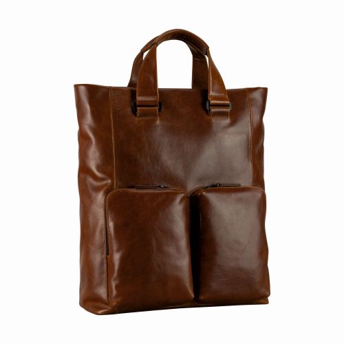 Leonhard Heyden Porto Tote Bag / Rucksack Braun 