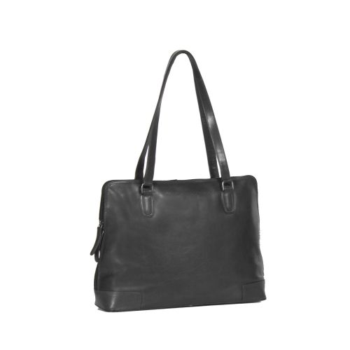 The Chesterfield Brand Flint Schultertasche Shoulderbag Large  27 Black 